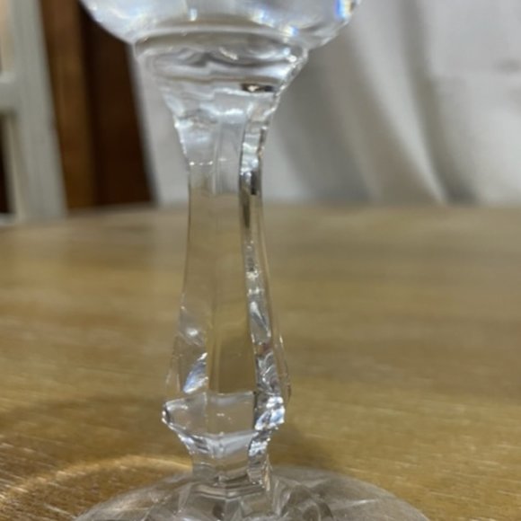 SET OF 8 STEMMED VINTAGE CHRYSTAL CHAMPAIGN GLASSES - HAND MADE - Picture 4 of 6